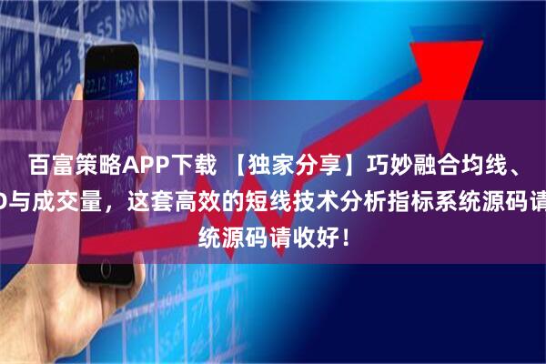 百富策略APP下载 【独家分享】巧妙融合均线、MACD与成交量，这套高效的短线技术分析指标系统源码请收好！